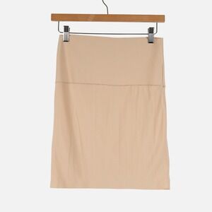 Maidenform Shapewear Smoothing Skirt Beige Women's L/G Seamless Layering